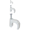 Скоба 30мм IEK круглая пластиковая (100шт) - USK11-30-100